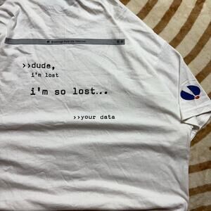 RARE INTERNAP 2001 • 'I'M SO LOST' VINTAGE TECH MEME TEE